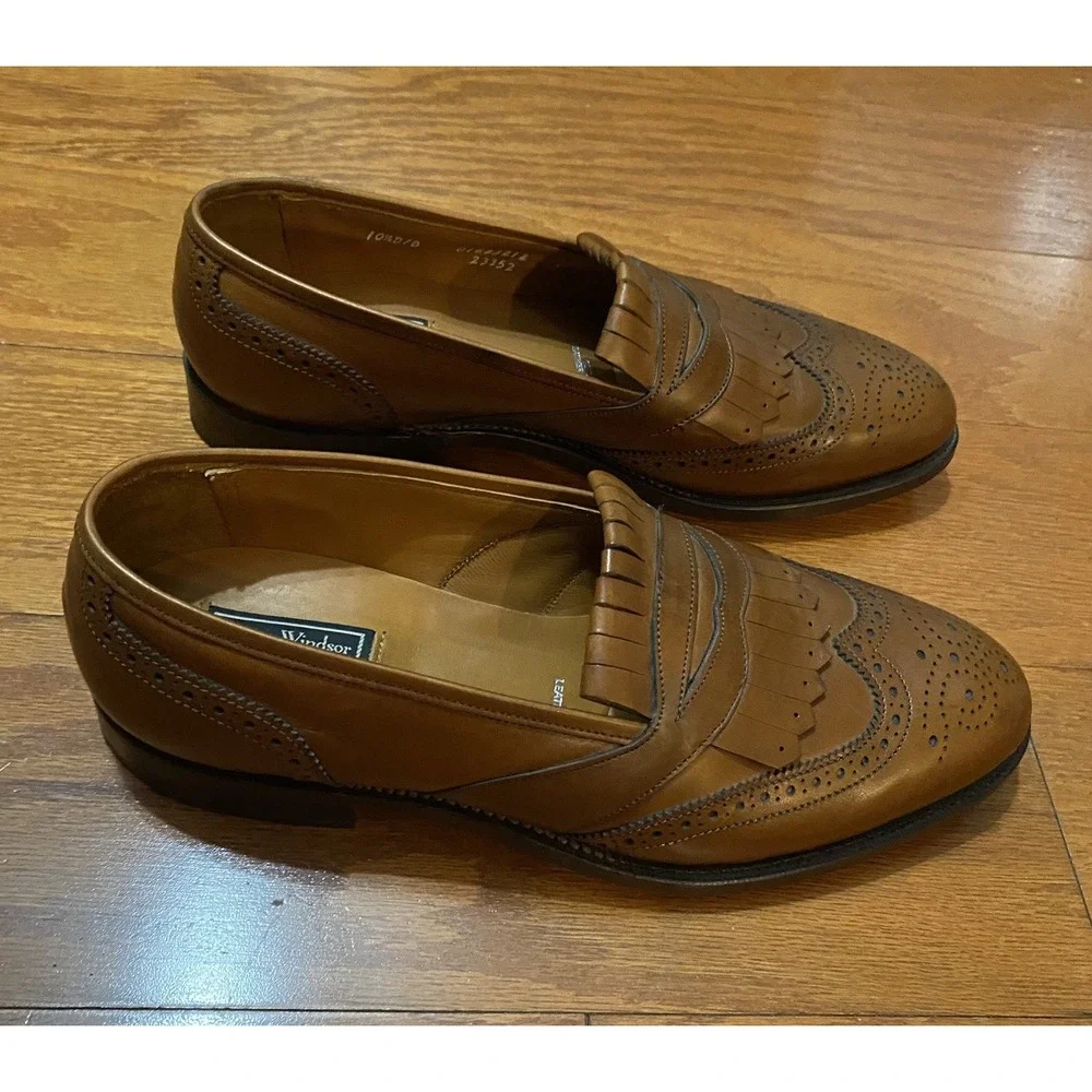 Bostonian‎ Crown Windsor Mens 10.5 D/B Loafers Oxford Shoes Brown Loafers In USA